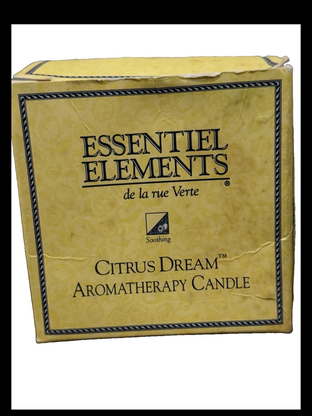Vintage Essentiel Elements Citrus Dream Aromatherapy Candle 40-50 Hr w/ Box USA